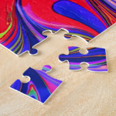 Rainbow Swirl Trippy Glow Stick Legpuzzel (Zijkant)