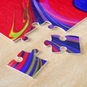 Rainbow Swirl Trippy Glow Stick Legpuzzel (Zijkant)