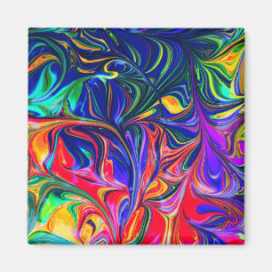 Rainbow Swirl Trippy Glow Stick Magneet