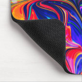 Rainbow Swirl Trippy Glow Stick Muismat (Hoek)