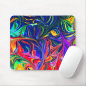 Rainbow Swirl Trippy Glow Stick Muismat (Met muis)