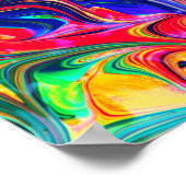 Rainbow Swirl Trippy Glow Stick Poster (Hoek)