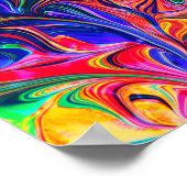 Rainbow Swirl Trippy Glow Stick Poster (Hoek)