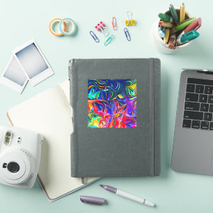 Rainbow Swirl Trippy Glow Stick Sticker