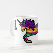 Rainbow Swirl Unicorn Koffiemok (Voorkant links)