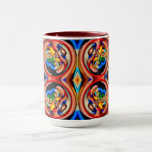 Rainbow Swirls Abstracte Mok (Midden)