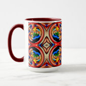 Rainbow Swirls Abstracte Mok (Links)