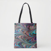 Rainbow Swirls canvas tas (Voorkant)