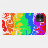 Rainbow Swirls Colorful Fluid Art Case-Mate iPhone Case (Achterkant (horizontaal))
