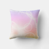 Rainbow Swirls Yellow Pink Cushion Pillow Kussen (Achterkant)