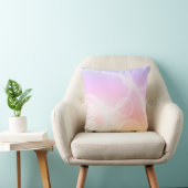 Rainbow Swirls Yellow Pink Cushion Pillow Kussen (Stoel)