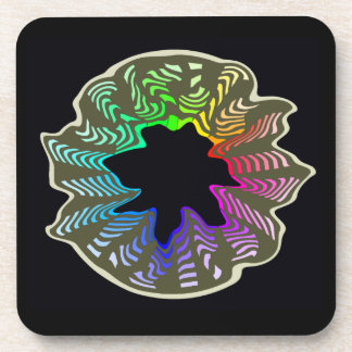 Rainbow Swish Onderzetter met Cork Backing