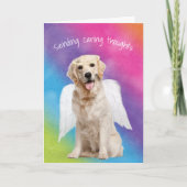 Rainbow Sympathia Golden Retriever Loss of Pet Kaart (Voorkant)