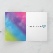 Rainbow Sympathia Golden Retriever Loss of Pet Kaart (Binnen)