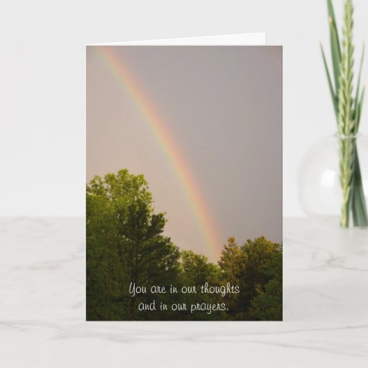 Rainbow Sympathy Card Kaart (Voorkant)