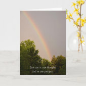Rainbow Sympathy Card Kaart (Gele Bloem)