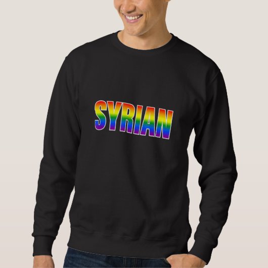 Rainbow Syrian Gay Pride LGBT Pride Trui (Voorkant)