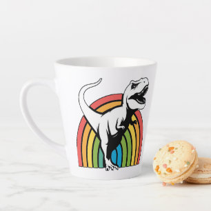 Rainbow T Rex Latte Mok