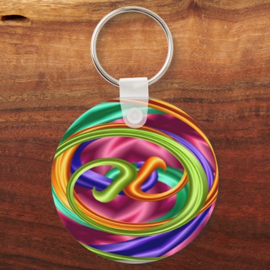 Rainbow Taffy Pull Sleutelhanger (Voorkant)