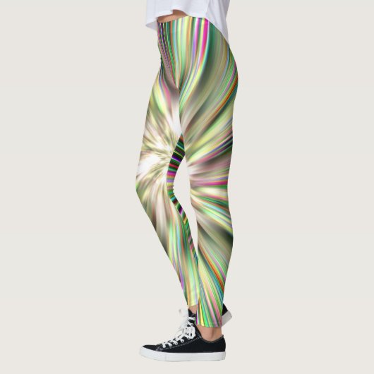Rainbow Taffy Snoep Explosion Four Leggings (Links)