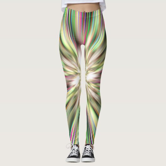Rainbow Taffy Snoep Explosion Four Leggings (Voorkant)