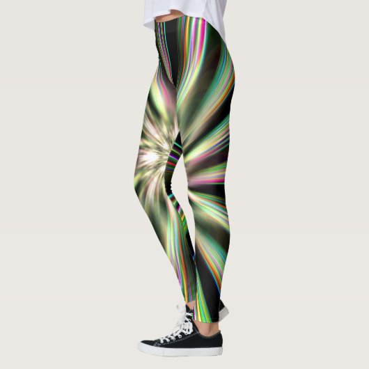 Rainbow Taffy Snoep Explosion Three Leggings (Links)