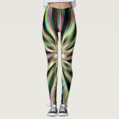 Rainbow Taffy Snoep Explosion Three Leggings (Voorkant)