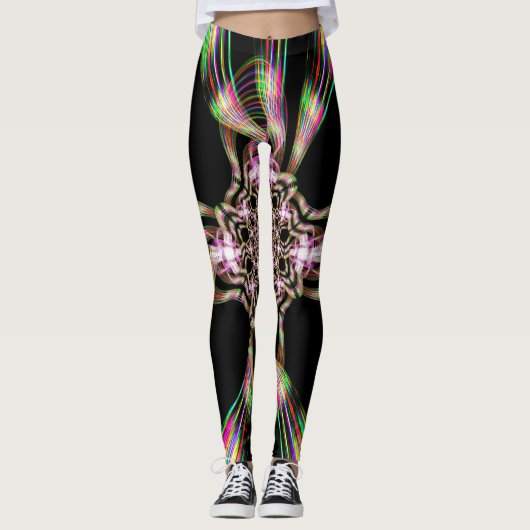 Rainbow Taffy Snoep Explosion Two Leggings (Voorkant)