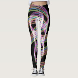 Rainbow Taffy Snoep Twee Leggings