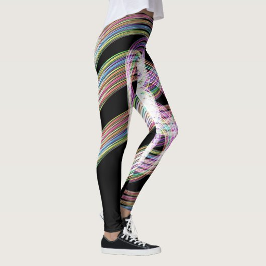 Rainbow Taffy Snoep Twee Leggings (Rechts)