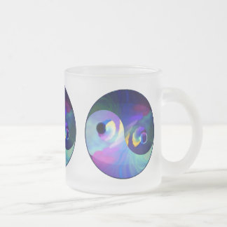 Rainbow Taijitu Yin Yang Matglas Koffiemok