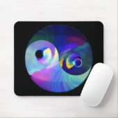 Rainbow Taijitu Yin Yang Muismat (Met muis)
