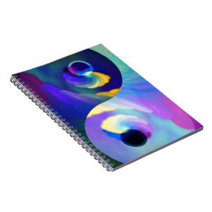 Rainbow Taijitu Yin Yang Notitieboek
