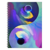 Rainbow Taijitu Yin Yang Notitieboek (Voorkant)