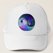 Rainbow Taijitu Yin Yang Trucker Pet (Voorkant)