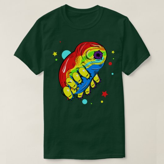 Rainbow Tardigrade T-shirt (Design voorkant)