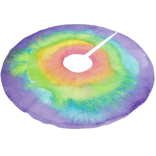 Rainbow Target Tree Skirt Kerstboom Rok (Gekanteld)