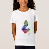 Rainbow tattoo dragon Girls T-shirt (Voorkant)