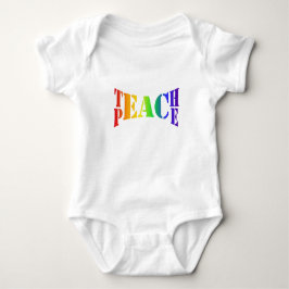 Rainbow Teach Peace Romper