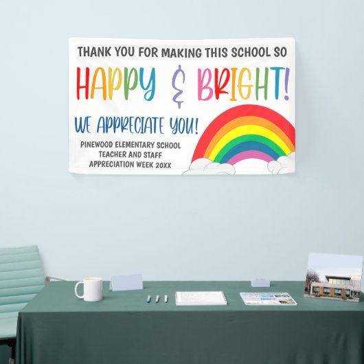 Rainbow Teacher Appreciation Week Banner (Beurs)