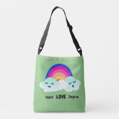 Rainbow Teacher Crossbody Tas (Achterkant)