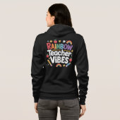 Rainbow Teacher Hoodie (Achterkant volledig)