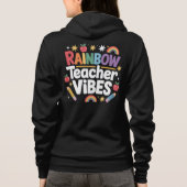 Rainbow Teacher Hoodie (Achterkant)