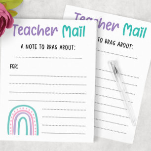 Rainbow Teacher Mail Post-it® Notes
