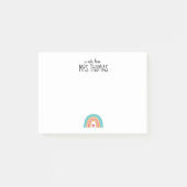 Rainbow Teacher Note Pad – Aangepast lerarengesche (Voorkant)