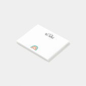 Rainbow Teacher Note Pad – Aangepast lerarengesche (Schuin)