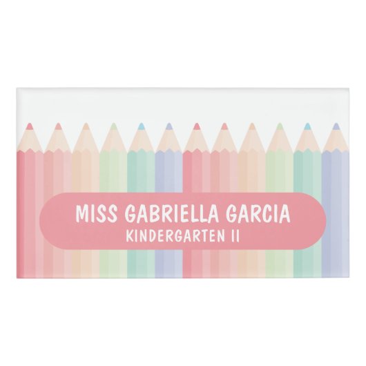 Rainbow Teacher School Naambadge (Voorkant)