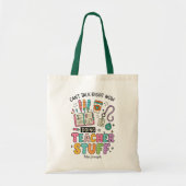 Rainbow Teacher Stuff Tote Bag (Voorkant)