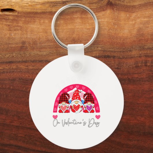 Rainbow Teaching 12th Grade On Valentines Day Tea  Sleutelhanger (Voorkant)