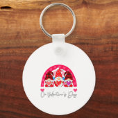 Rainbow Teaching 12th Grade On Valentines Day Tea  Sleutelhanger (Voorkant)